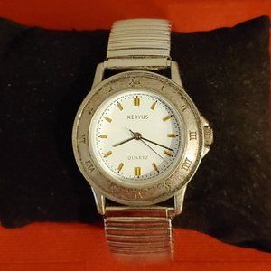 VINTAGE 1980'S,  XERYUS STAINLESS STEEL WRIST WATCH!!!